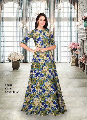 8073 Zorba Blue Gown