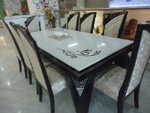 Designer Marble Granite Dining Table Set