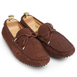 Gommino Brown Suede Loafers