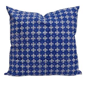 Chokdi Blue Printed Cushion Cover