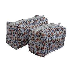 INDIAN MALLOW Quilted Cosmetic Bag