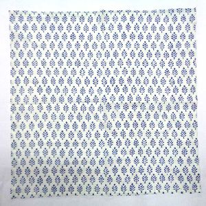 Neem Estate Blue Hand Block Printed Cotton Napkin
