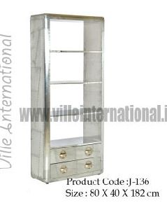 Aviator bookcase / Display Unit with Drawers