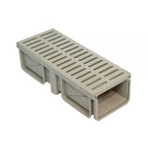 Trench Drain With Plastic Grating