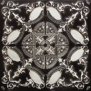 Antique Silver - Glue Up And Drop In - Decorative Ceiling Tile