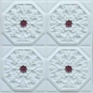 White / Coffee Glue Up Decorative Ceiling Tile