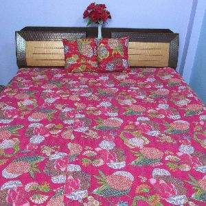 Handmade Kantha Bedspread