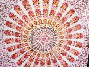 Twin Indian Mandala Bedspread Tapestry Wall Hanging