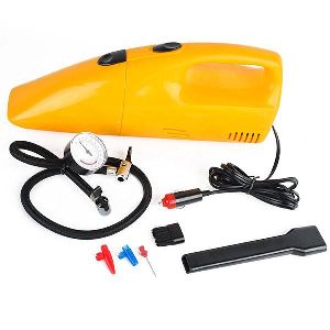 2 IN 1 12V VACUUM CLEANER WITH 300 PSI TIRE INFLATOR COMPRESSOR