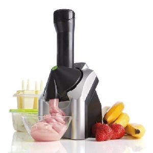 Electronic Portable Household Yogurt Vegan Dessert Machine with Countdown Timer for Delicious Ice Cream Sorbets and Frozen Frozen Fruit Soft Serve Ice Cream Maker Machine 