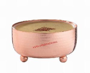 Serving Bowl Stainless Steel Classic Hammered Copper