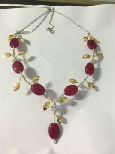 jade silver necklace