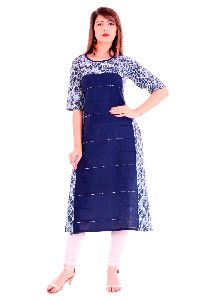 Cotton Printed Fancy A Line Kurti, Size : M, S, XL