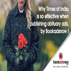 Book Times of India Obituary Ads at Lowest Rate