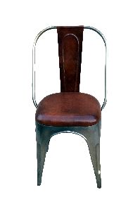 CHAIR WITH LEATHER SEAT