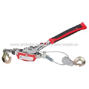 Dual Gear Hand Power Puller with Cable Rope and Hook