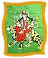 Goddess Durga Batik Print