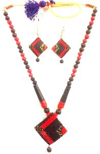 Handpainted Terracotta Necklace Sets