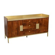 Sideboard with iron stand