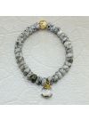 Crystal Quartz with Howlite Beads Bracelet
