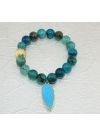 Turquoise with Agate Beads Bracelet