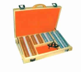 Illuminated Trail Case With Wooden Box Golden-Silver