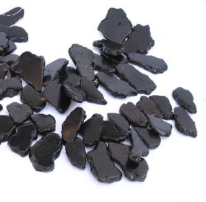 Black Agate stone slice