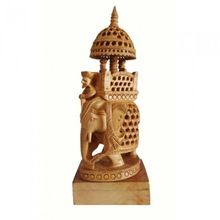 Handmade Wooden Elephant Ambabari Indian Art