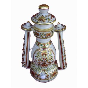 Marble Jali Decorative Lantern
