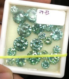 100 carat Fancy Blue Color Genuine Loose Moissanite DIAMOND