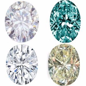 VVS1/2 Brilliant Oval cut 0.50 to 4.00 ct loose moissanite used for ring