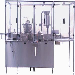 Automatic Vial Filling and Rubber Stoppering Machine