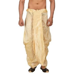 Men's Indian Ethnic Traditional Silk Ready Made Dhoti