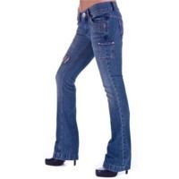 Grunge Style Bootcut Ladies Designer Jeans