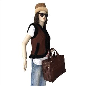 Genuine Leather Business Handbag Briefcase Shoulder Messenger Satchel Bag For Laptop Macbook