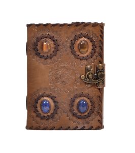 Stone Leather Journal Blank Paper Notebook