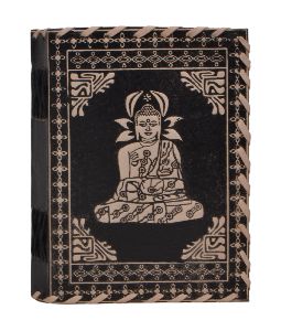 Vintage Handmade Book Of Shadow Leather Journal New Buddha Design Antique Journal
