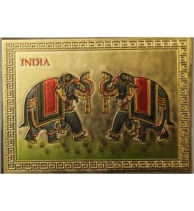 Indian Gold Elephant Magnet