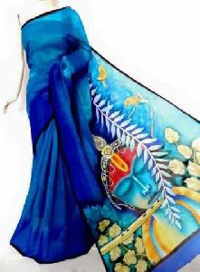 New Handpainted Saree are popular because of their ethnic style and beautiful bright colors