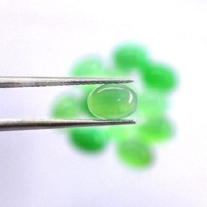 10x12mm Natural Chrysoprase Oval Cabochon