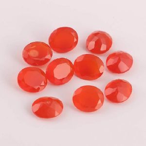 4x3mm Natural Carnelian Oval Faceted Cut Gemstone