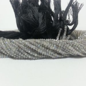 Natural Labradorite Faceted Rondelle Beads 2mm