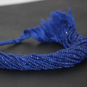 Natural Lapis Lazuli Faceted Rondelle Beads 4mm