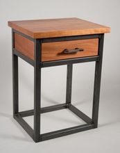 wood single drawer nightstand