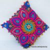 Indian Cotton Suzani Boho Floral Embroidery Cushion Cover