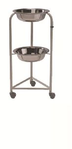 Stainless Steel Two Tier Bowl Stand