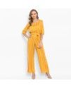 YELLOW and WHITE STRIPED JUMPSUIT