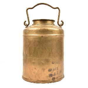 Handcrafted Bronze Kitchenware Milk Container
