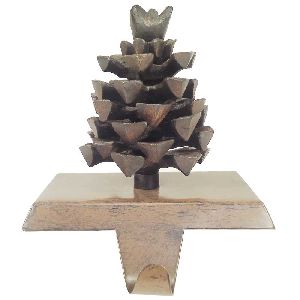 Glass Wood Stoking Tree, Color : Brown