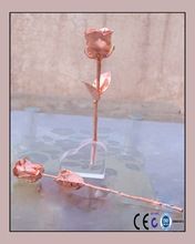 Antique Copper Plated Natural Rose
